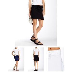 Michael Stars Black Drawstring Mini Skirt